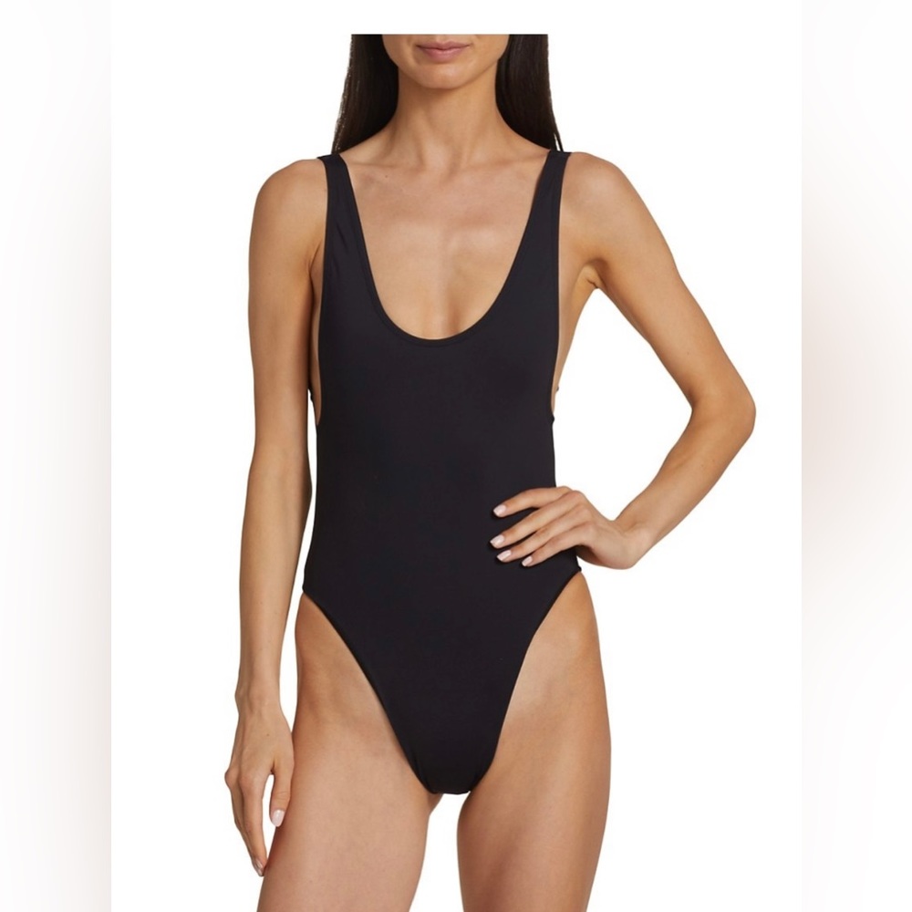Good American Layout One-Piece Swimsuit, Size S